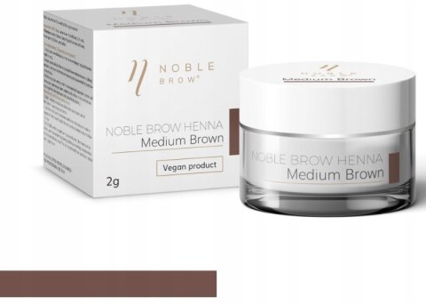 Henna pudrowa do brwi Noble Lashes Medium Brown