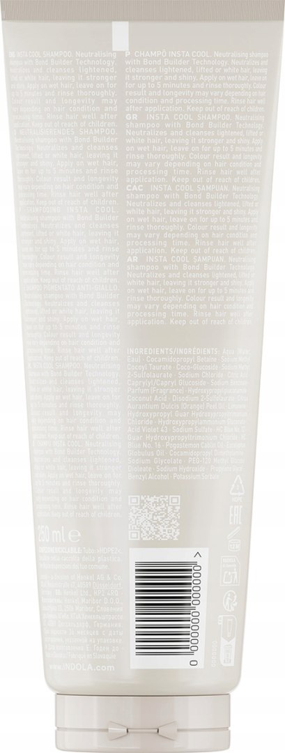 INDOLA Blonde Expert Insta Cool, szampon do chłodnych odcieni, 250ml