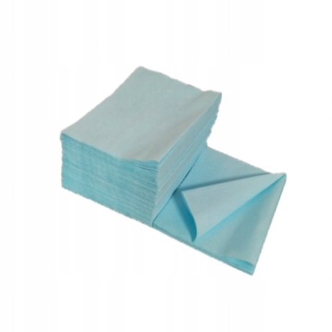 Jednorazowy ręcznik do pedicure włókninowy turkusowy 50x38 100 szt.