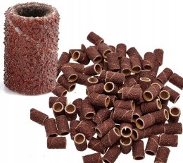 Kapturki ścierne walec na frezy do manicure gradacja #80 opakowanie 100szt.