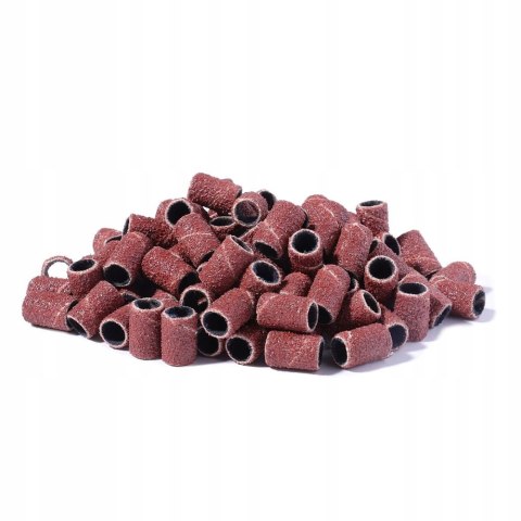 Kapturki ścierne walec na frezy do manicure gradacja #80 opakowanie 100szt.