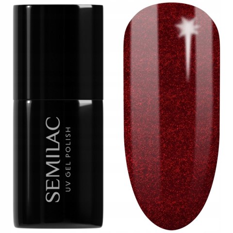 LAKIER HYBRYDOWY SEMILAC 306 DIVINE RED 7ml TPO FREE