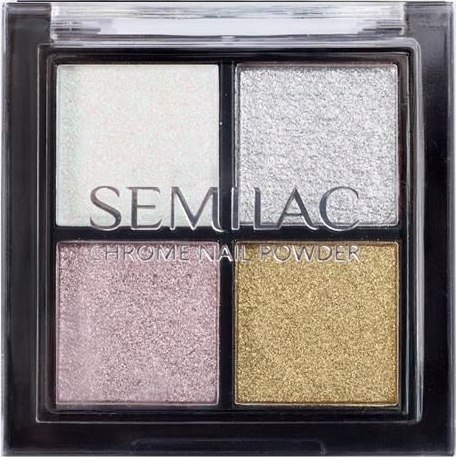 Nail Art. 01 Prasowana paletka pyłków Chrome Palette do paznokci SEMILAC