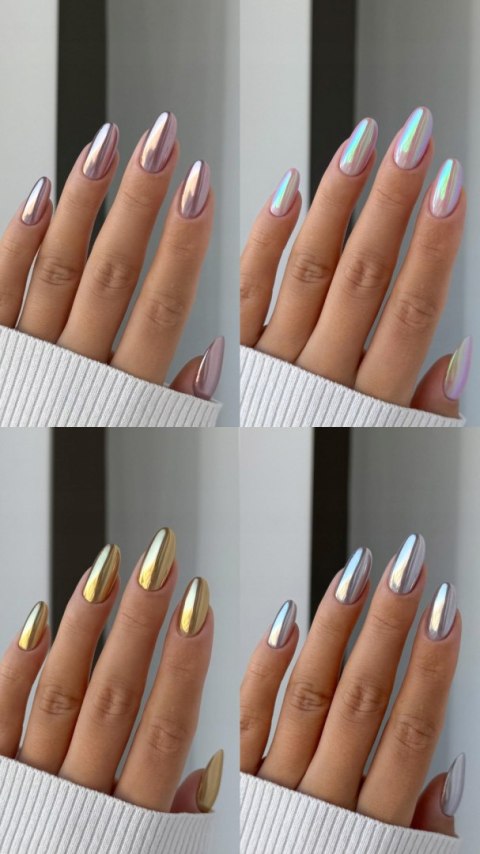 Nail Art. 01 Prasowana paletka pyłków Chrome Palette do paznokci SEMILAC