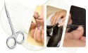 Nożyczki do brwi, skórek Nghia ES-01 srebrne