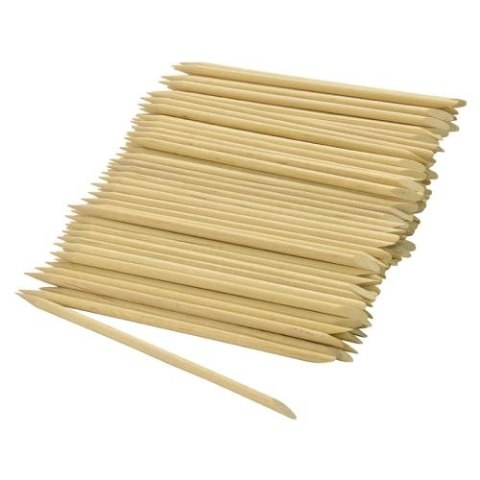 PATYCZKI drewniane do skórek manicure 114 mm, 100szt