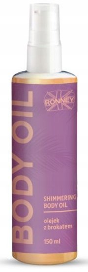 Rozświetlająco nawilżający olejek z brokatem o zapachu mango 150ml RONNEY