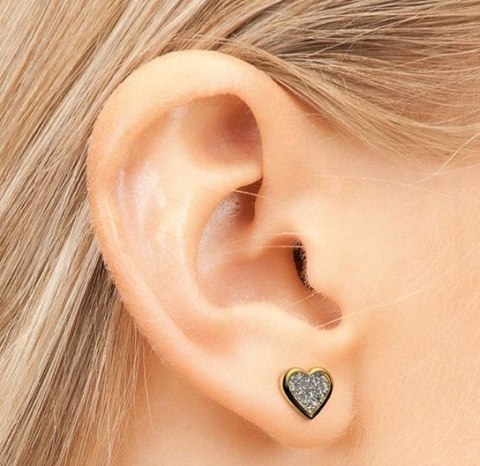 STUDEX KOLCZYKI SYSTEM 75, SERCE 7523-3564, 1 PARA