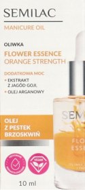 Semilac Oliwka do skórek Flower Essence pomarańcza ORANGE STRENGHT 10ml