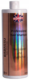 Szampon BABASSU energetyzujący do włosów farbowanych i matowych RONNEY 1L