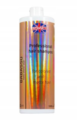 Szampon BABASSU energetyzujący do włosów farbowanych i matowych RONNEY 1L