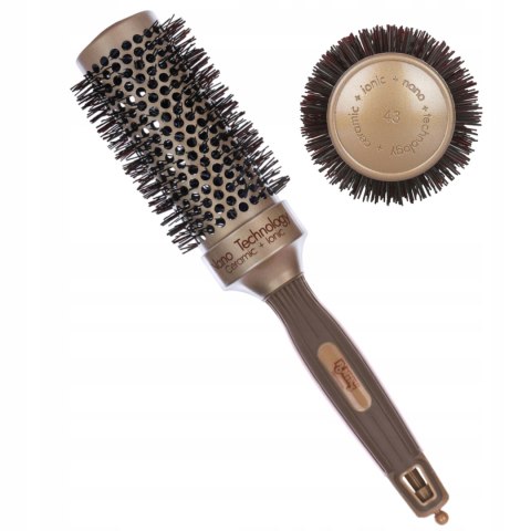 Szczotka Do Modelowania Włosów NANO THERMIC GOLD okrągla 43mm Poniks