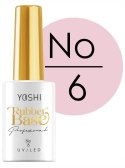 YOSHI Rubber Base 6 do paznokci pod hybrydę baza kauczukowa 10ml