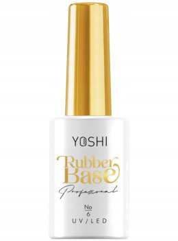 YOSHI Rubber Base 6 do paznokci pod hybrydę baza kauczukowa 10ml