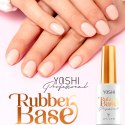 YOSHI Rubber Base 6 do paznokci pod hybrydę baza kauczukowa 10ml