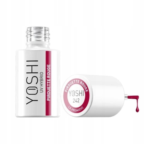 Yoshi Lakier Hybrydowy 242 Pirouette Rouge 6 ml - TPO-free czerwony