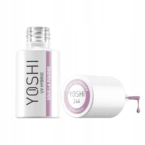 Yoshi Lakier Hybrydowy 244 Sous la Poudre 6 ml - TPO-free liliowy fiolet