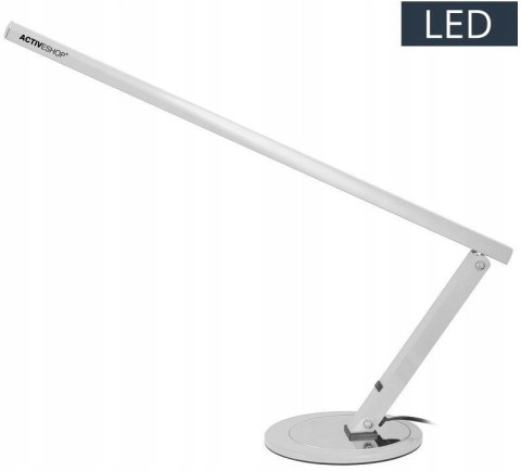 ACTIV LAMPA NA BIURKO LED SLIM SREBRNA