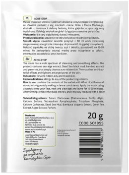 APIS MASKA ALGOWA Z EKSTR Z BAMBUSA ACNE STOP 20g