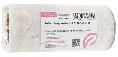 FOLIA ZABIEGOWA BEZBARWNA ROLKA 165mm X 150m