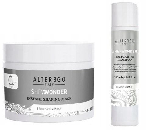 Maska do włosów 300 ml + szampon 250ml ZESTAW KOSMETYKÓW ALTEREGO SHEWONDER