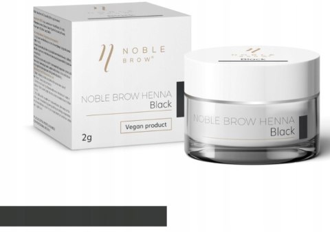 NOBLE LASHES Henna pudrowa do brwi BLACK 2G