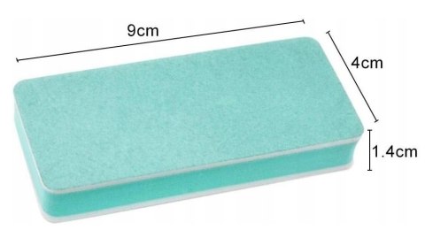 Polerka nabłyszczaj. paznokcie blok kostka zielona