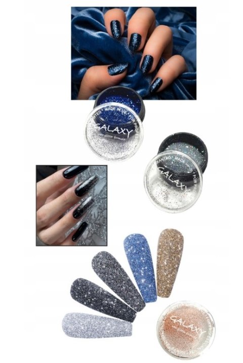 Pyłek Brokat Ozdoba Do Paznokci GALAXY