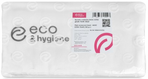 RĘCZNIK FRYZJERSKI WŁÓKNINOWY GŁADKI 40CMx70 CM, 100SZT