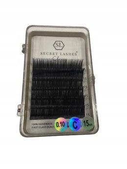 SECRET LASHES Rzęsy Classy 2D-3D C 0,10 DŁUGOŚĆ 15