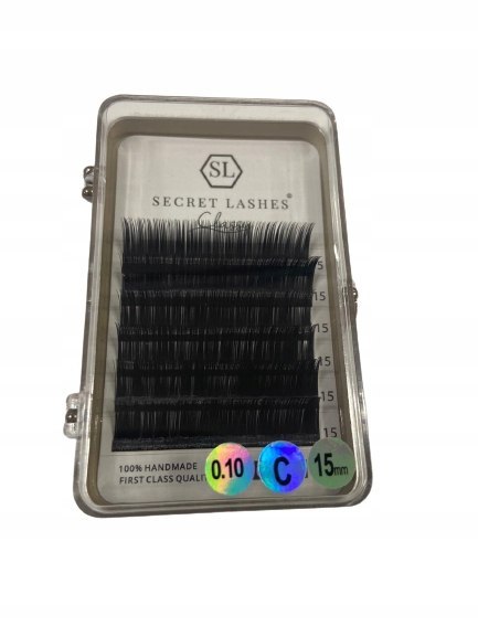 SECRET LASHES Rzęsy Classy 2D-3D C 0,10 DŁUGOŚĆ 15