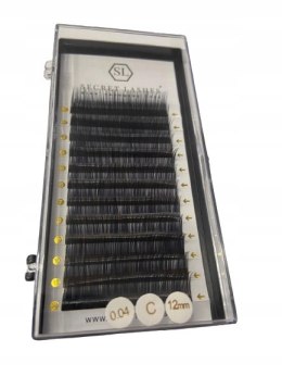 SECRET LASHES Rzęsy KASZMIROWE C 0,04 DŁUGOŚĆ 12