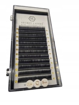 SECRET LASHES Rzęsy KASZMIROWE C 0,04mm 9mm