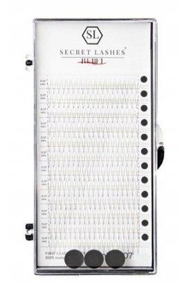 SECRET LASHES Rzęsy kępki REBEL 8D C 0,07 MIX