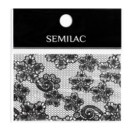 SEMILAC FOLIA TRANSFEROWA BLACK LACE 24 CZARNA