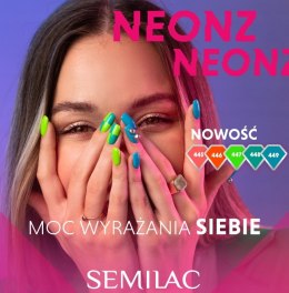 SEMILAC LAKIER HYBRYDA 7ML TROPICAL FLAMINGO 445