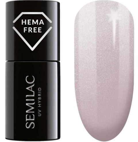 SEMILAC LAKIER HYBRYDOWY 236 Peach Pearl 7 ml