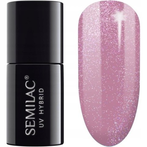 SEMILAC LAKIER HYBRYDOWY 319 SHIMMER DUST PINK