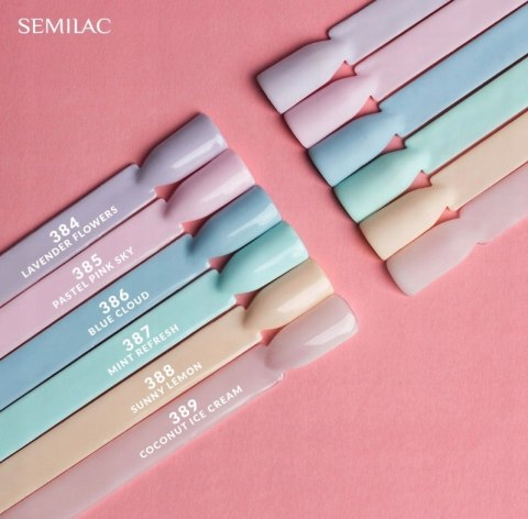 SEMILAC LAKIER HYBRYDOWY 389 coconut ice cream 7ml