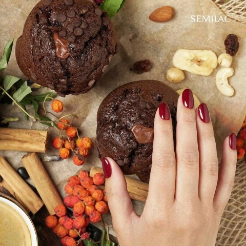 SEMILAC LAKIER HYBRYDOWY 404 BLACK BEANS MUFFIN