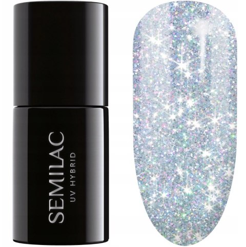 SEMILAC LAKIER HYBRYDOWY 460 Silver Fireworks 7 ml