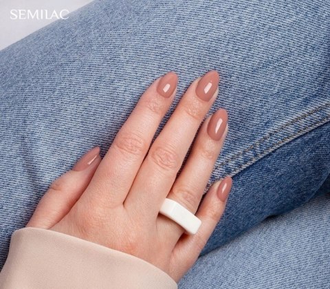 SEMILAC LAKIER HYBRYDOWY 585 CARAMEL TAN -7ML