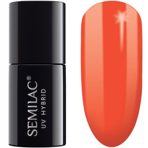 SEMILAC Lakier hybrydowy 518 Neon Orange 7ml