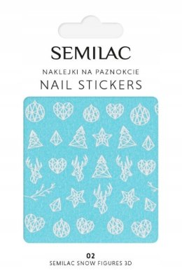 SEMILAC NAKLEJKI ŚWIĄTECZNE SNOW 3D NR 02