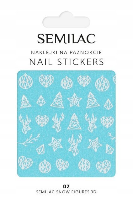 SEMILAC NAKLEJKI ŚWIĄTECZNE SNOW 3D NR 02