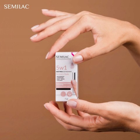 SEMILAC Odżywka do paznokci 5w1 Recovery Nude 7ml