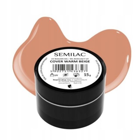 SEMILAC ŻEL BUDUJĄCY DO PAZNOKCI COVER WARM BEIGE