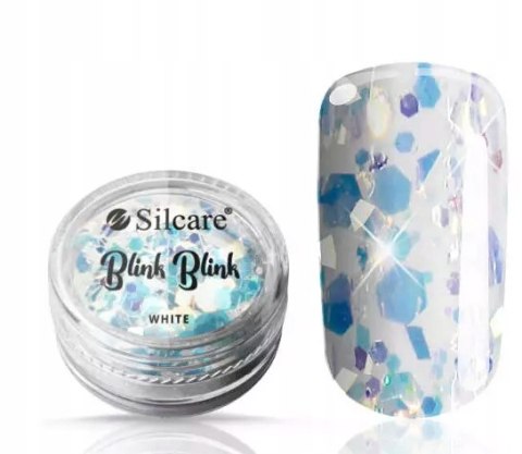 SILCARE OZDOBA DO PAZNOKCI BLINK BLINK WHITE 0,5G