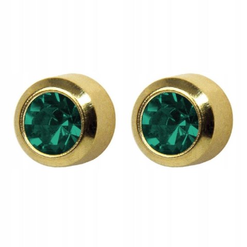 STUDEX CYRKON NIEBIESKI pełna złota 1 para KOLCZYK SYSTEM PLUS