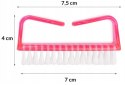 SZCZOTECZKA MANICURE DO CZYSZCZENIA PYŁU RÓŻOWA DUŻA
